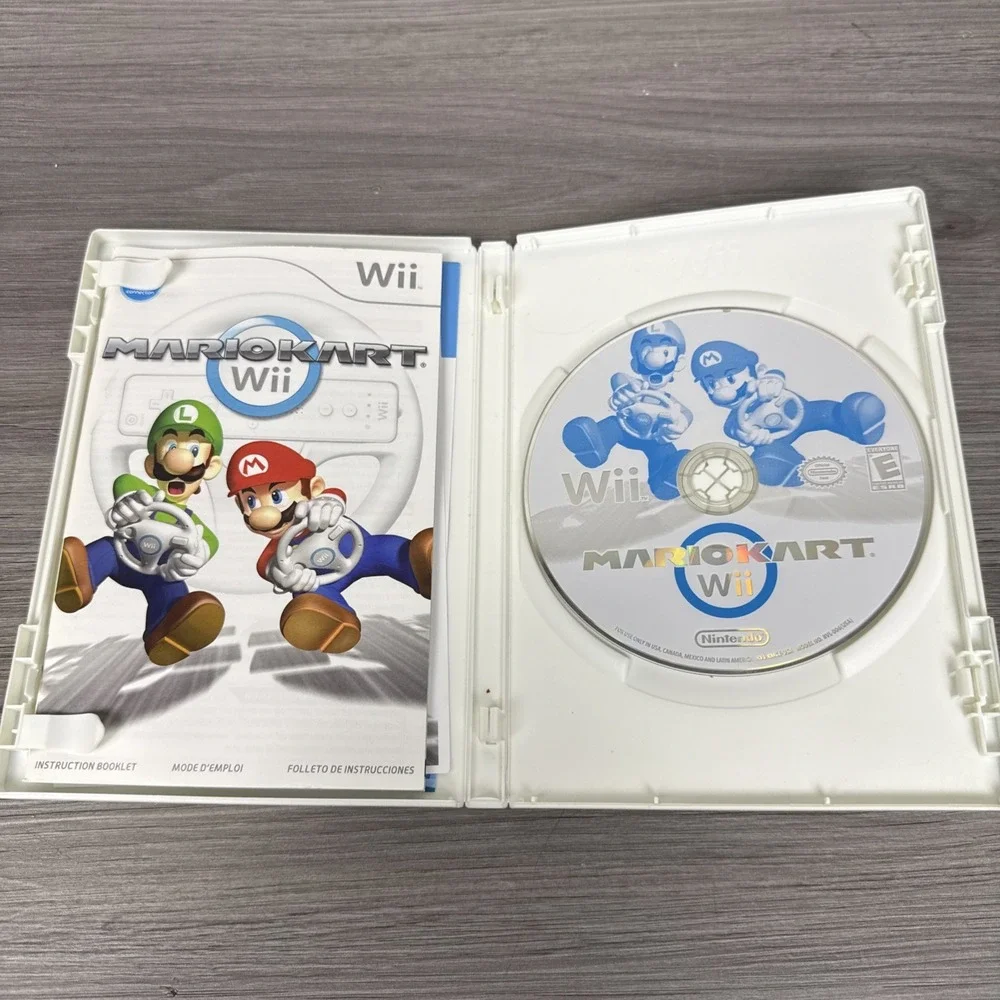 Mario Kart Wii (Nintendo Wii, 2008) CIB Complete with Manual Tested & Working